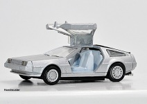 NPE Modellbau NA88214 - H0 DeLorean Silber mit offenen Türen